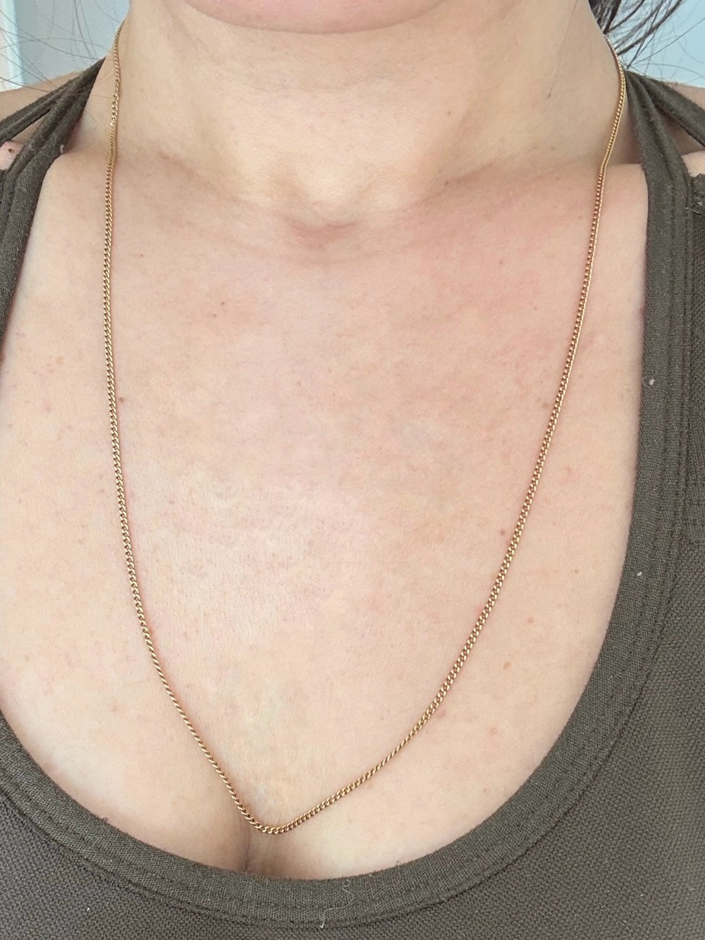 Gold Tone Women’s Curb Chain Necklace - Elegant Everyday Jewelry
